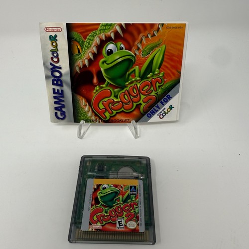Frogger 2 Hasbro Nintendo Gameboy Color With Manual - Tested