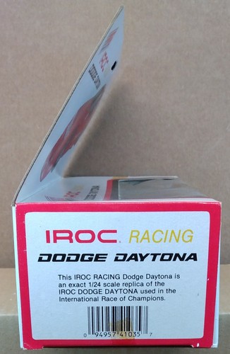 Plastic 1:24 scale IROC Racing Dodge Daytona in Blue by Design Technology Inc. - Picture 21 of 22