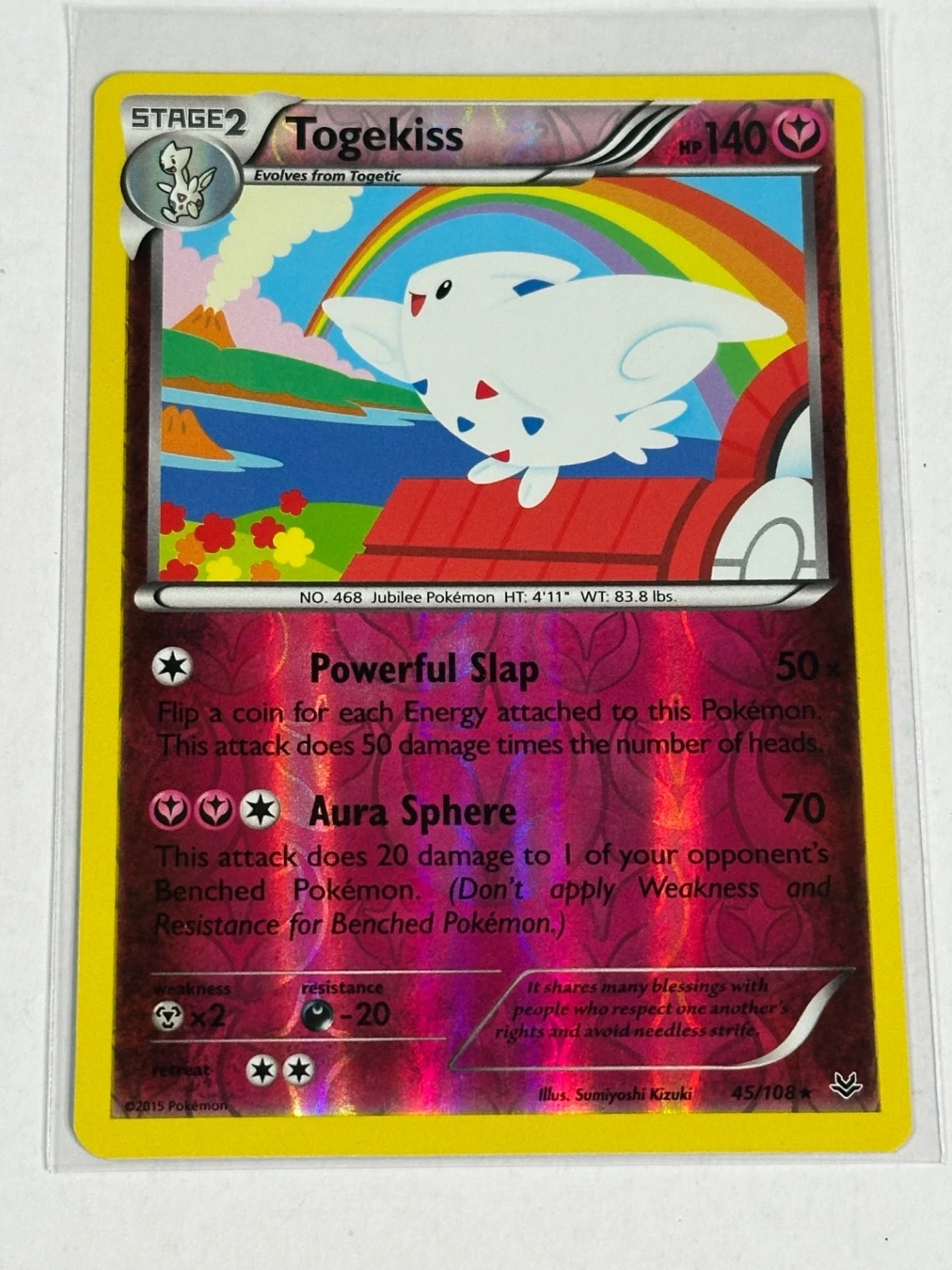 LP Togekiss 45/108 Reverse Holo XY - Roaring Skies