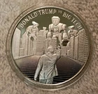 1 Oz .999 Fine Silver BU MAGA Trump Vs Big Tech 45th Donald J Trump Round /4500!