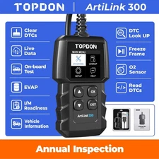 TOPDON ArtiLink 300 Automotive OBD2 Code Reader OBDII Scanner Diagnostic Tool