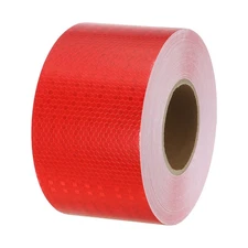 Reflective Tape 4 Inch x 164 ft Waterproof Reflector Tape Red