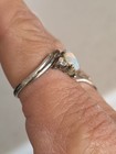 Vintage Stunning Sterling Silver And Opal Signed NV Ring Sz 6.5 — photo 3