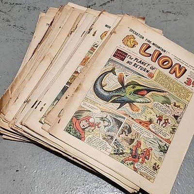53x LION Comics 1955 Various Issues Vintage Lot