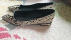 Judith Ripka Textured Leather Slip-on Flats - Robin Animal Print Size 8.5 New — photo 3
