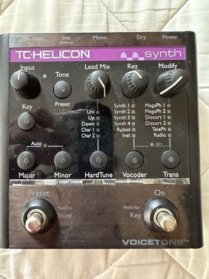 TC-Helicon VoiceTone Synth Vocal Effects Processor Pedal, Vocal Synthesizer