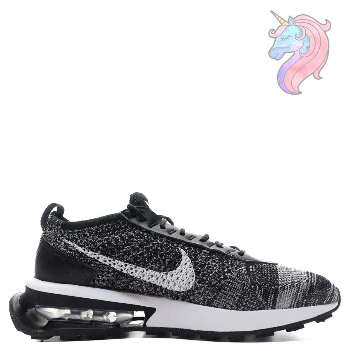 Mens Nike Air Max Flyknit Racer Oreo Black White Sneakers  display picture 1