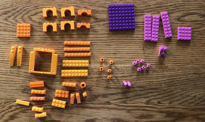 Lego Replacement Parts Lot Pink Purple Orange 47 Pieces