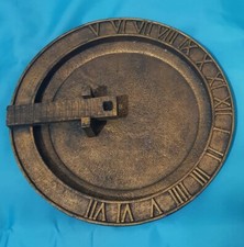 Römische Zahlen Messing Gold Sonnenuhr 8,2 Zoll