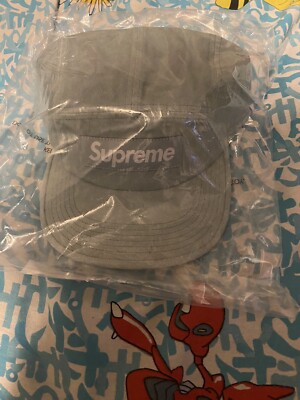 Supreme Denim Camp Cap Mint SS24 In Hand Ships Quick Allover