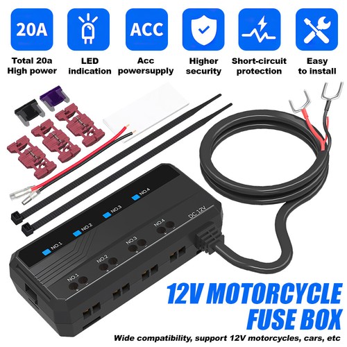 Car Fuse Box Motorbike Quick Wiring Fuse Box Battery Protection Junction Box UK - Picture 5 of 17
