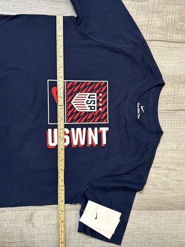 NWT Nike Core Short Sleeve T-Shirt TEAM USA Navy USWNT Soccer Kids size XL - Picture 8 of 12
