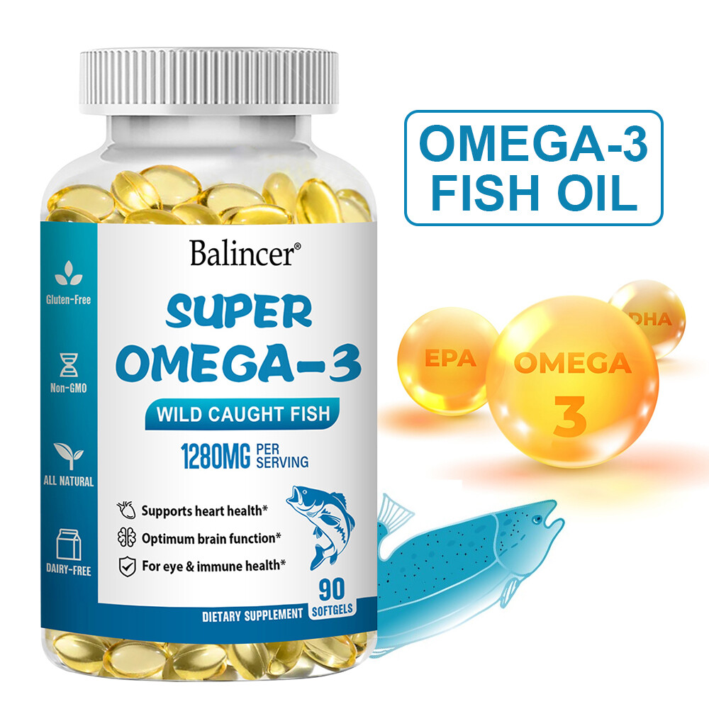 Omega 3 Fish Oil Capsules 650mg EPA & 450Mg DHA, Highest Potency 90 Caps