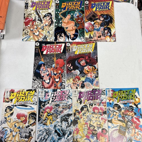 The Dirty Pair Fatal But Not Serious 1-5 + Sim Hell 1-4 (Dark Horse Manga 1995)