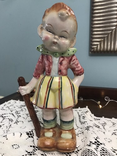 Vintage Royal Dalton Asian Chubby Cheeks Porcelain Girl Figurine Collectible - Picture 6 of 9