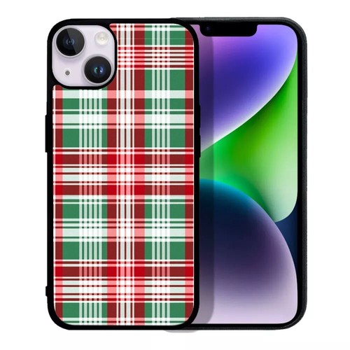 Gingham Plaid Checked christmas Covers For iPhone SE4 16E 12 13 14 15 16 Pro Max - Bild 7 von 25