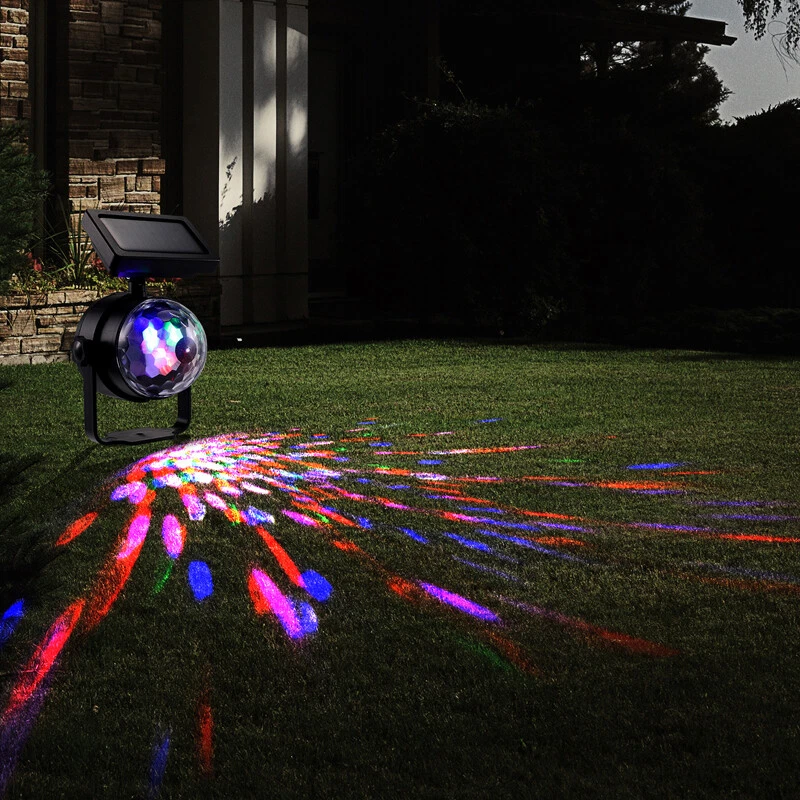 Luz de proyector solar al aire libre Luz de césped colorida giratoria de Navidad - Image 3 of 4