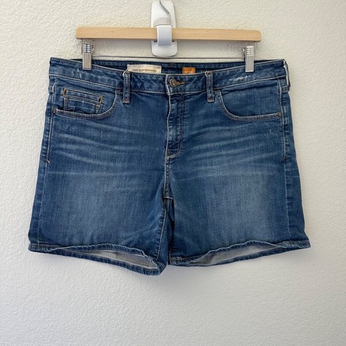 Anthropologie Pilcro Fit/ SJEJ Denim Shorts Blue Color Sz 32