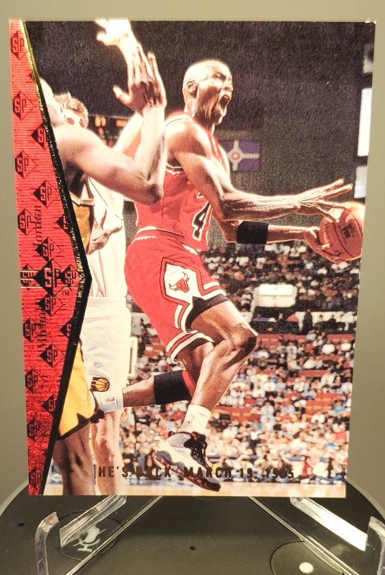 Michael Jordan 1994 95 Upper Deck SP #MJ1 Red Parallel "He's Back" Playing As 45