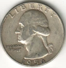 USA - 1956P - Washington ¼ $ - Silver Eagle - no mint mark - #15075RG