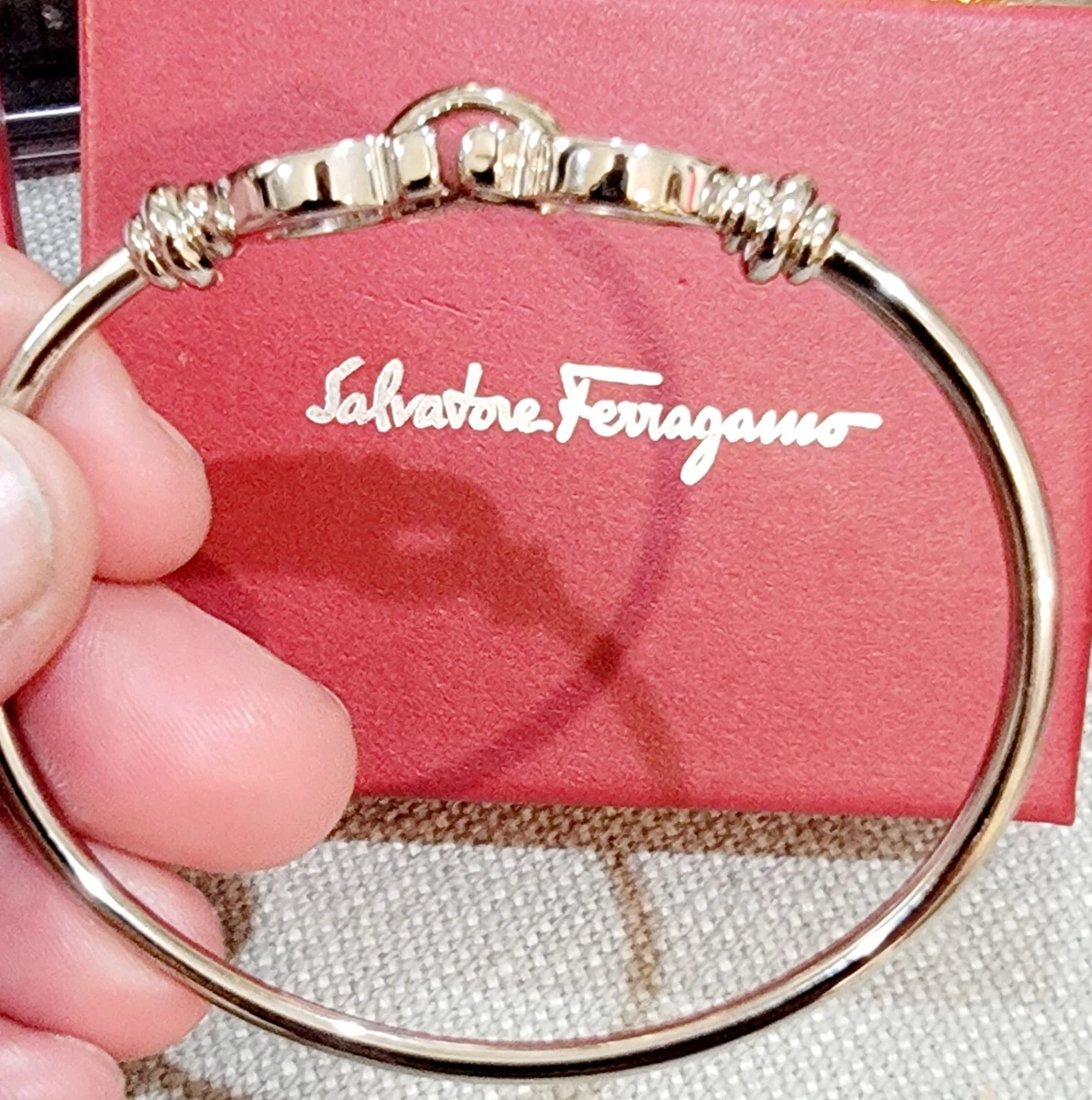 Salvatore Ferragamo Silver Fashion Bracelets for sale | eBay