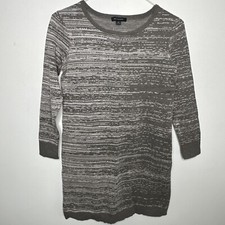 H by Halston Dress XS Double Knit Gray Form Fitting Body Con Stretchy Mini Dress