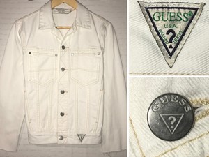 guess white jean jacket