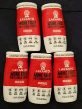 5 Lakanto Monkfruit Extract Liquid Drops 1.76 fl.oz Monk Fruit Original SALE!!!