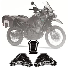 3D Gel Tank Fuel Gip Decal Sticker Pad Set For KAWASAKI KLR650 2022-2023