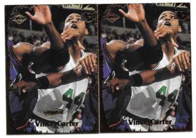 VINCE CARTER GOLD INGOT 1999-00 COLLECTOR'S EDGE ROOKIE RAGE RR-47 TOR RAPTORS