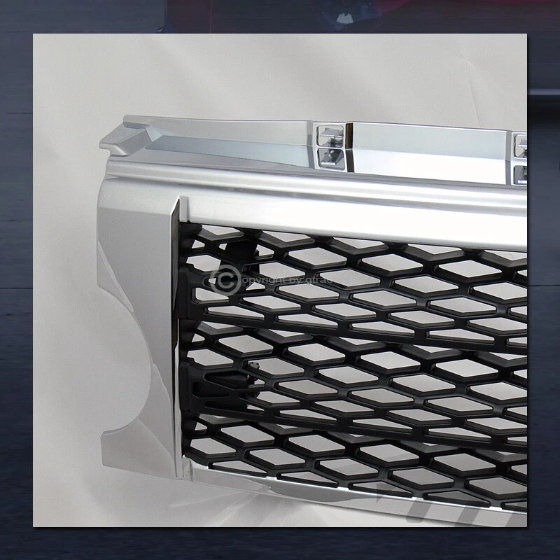 Parrilla de parachoques delantera de malla cromada/negra para Land Rover Lr3 Discovery 3 2005-2009 Foto 3 de 4