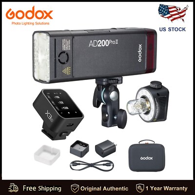 GODOX AD200 Pro II AD200Pro II 200W 2.4G Flash with Godox X3-C Trigger for Canon