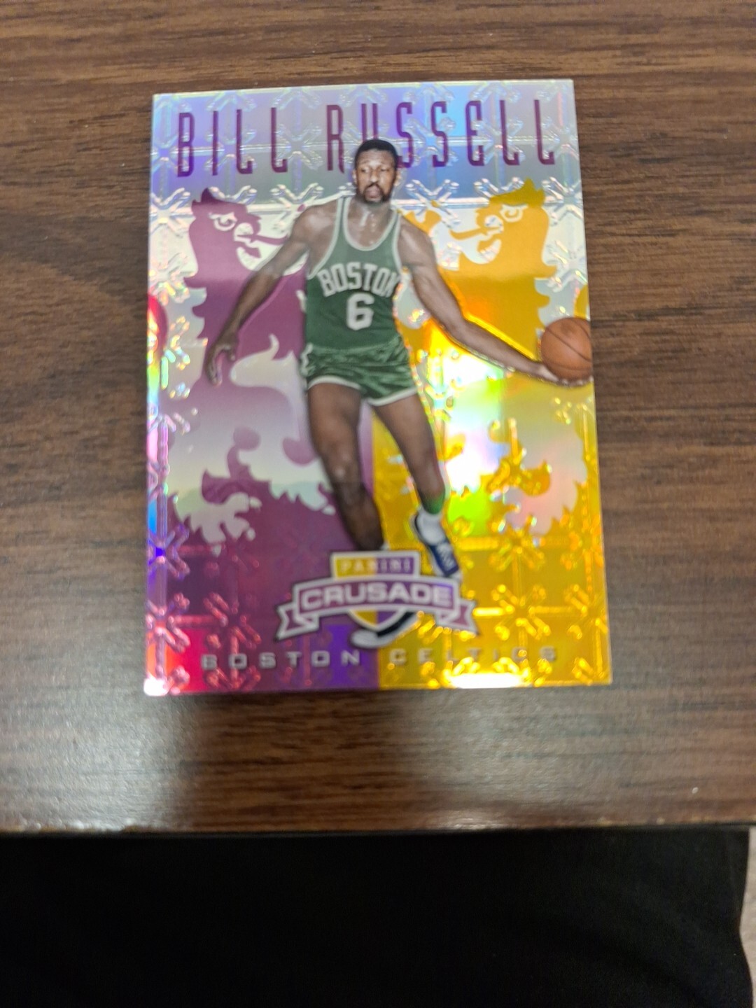 2012-13 Panini Excalibur Crusade Purple- Gold /49 Bill Russell #105 HOF