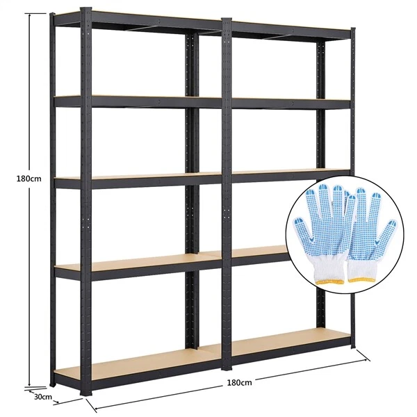 2 x Etag��re de Rangement Rayonnage Stockage Garage Cuisine Atelier 180x90x30 cm - Photo 2/4