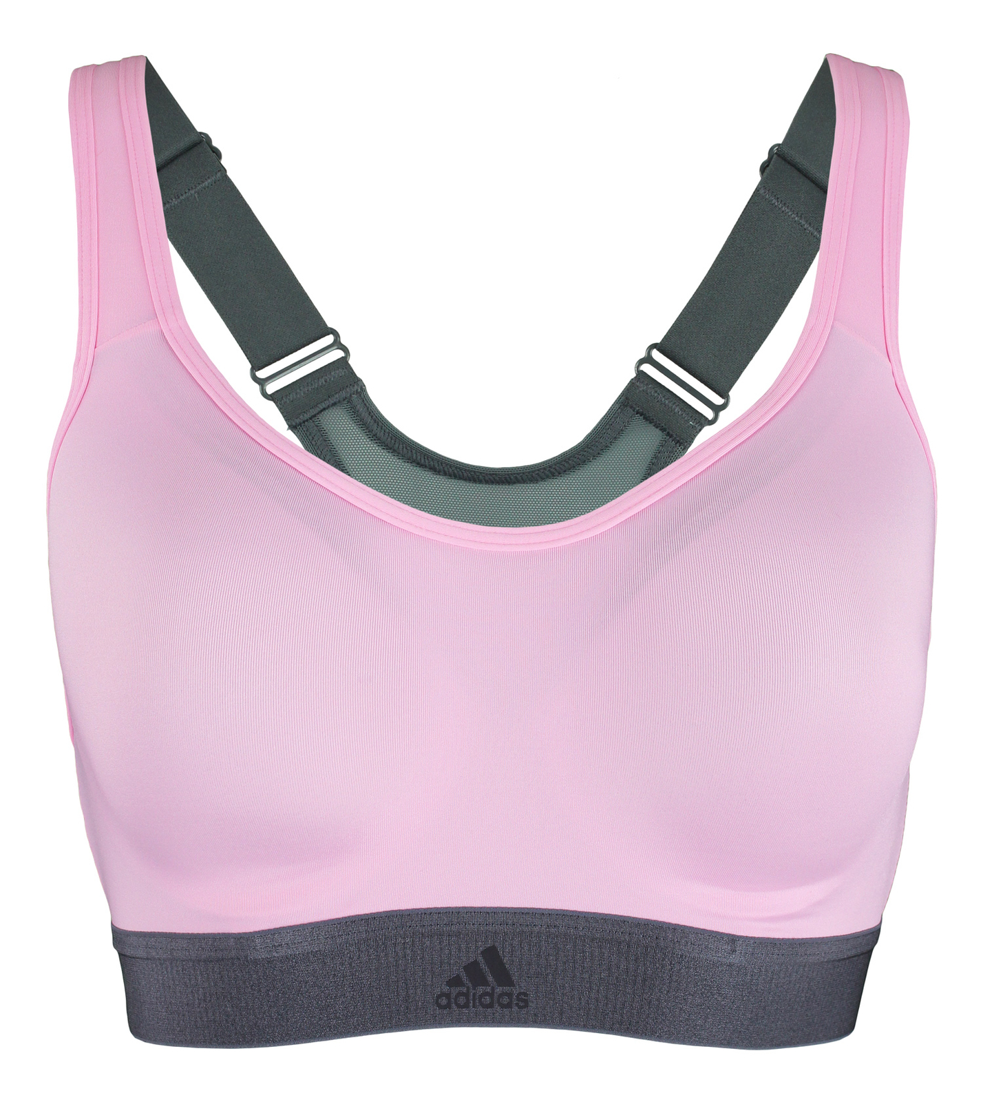 бюстгальтер adidas Womens Stronger For It Workout Racer, нежно-розовый, X-Small