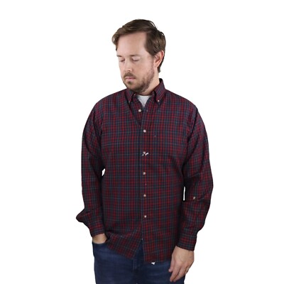 Vtg Pendleton Merino Wool Shadow Plaid Flannel Lodge Shirt Mens Medium Christmas