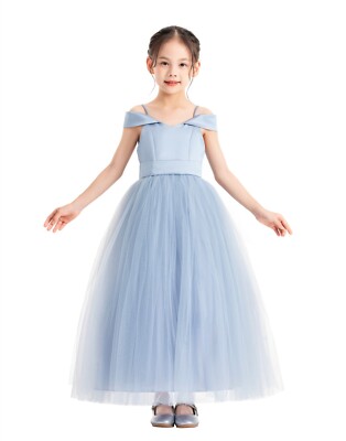 Off The Shoulder Dress Off Shoulder Satin Flower Girl Dresses Ivory Tulle Dress