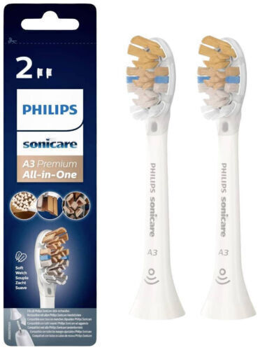4 Stück Philips HX9092/11 Sonicare A3 Premium All-in-One Ersatzbürste - Schwarz - Bild 2 von 6