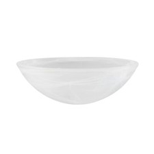 Aspen Creative 23514-11, Alabaster Replacement Glass Shade for Medium Base So...
