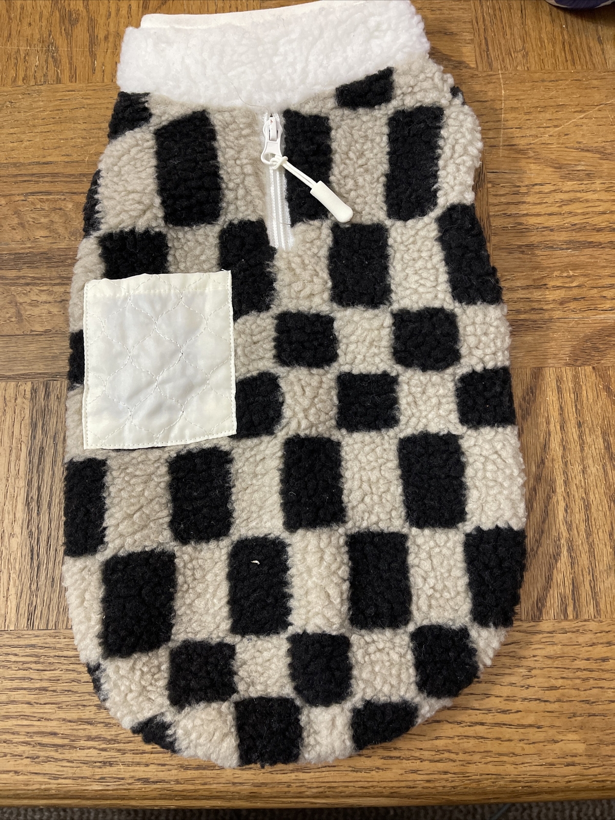 Dog Halloween Costume Winter Checkered Coat Size Small