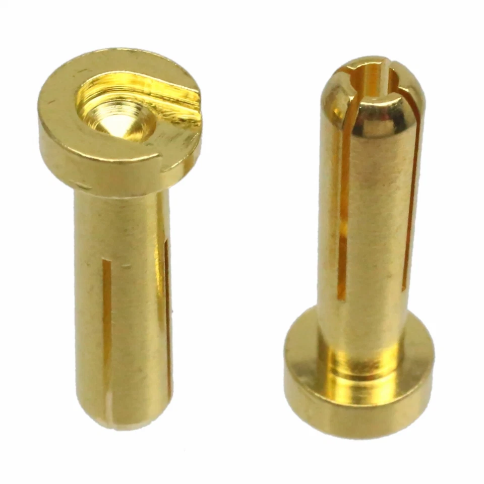 2pcs 4MM Male Low-Profile Solder Type Banana Plugs / Bullet Connectors - Image 4 of 4