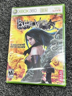 Bullet Witch (Microsoft Xbox 360, 2007) Sealed Extremely Rare Rip Plastic Back