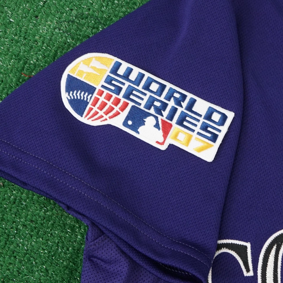 Camiseta Matt Holliday 2007 Colorado Rockies Auténtica Serie Mundial Alt Cool Base Foto 4 de 4