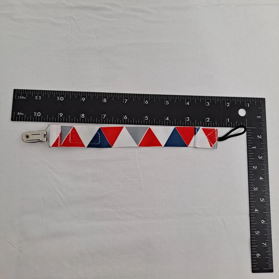 Pacifier Clip Red White Blue Gray Baby Infant Toddler - Image 4 of 4