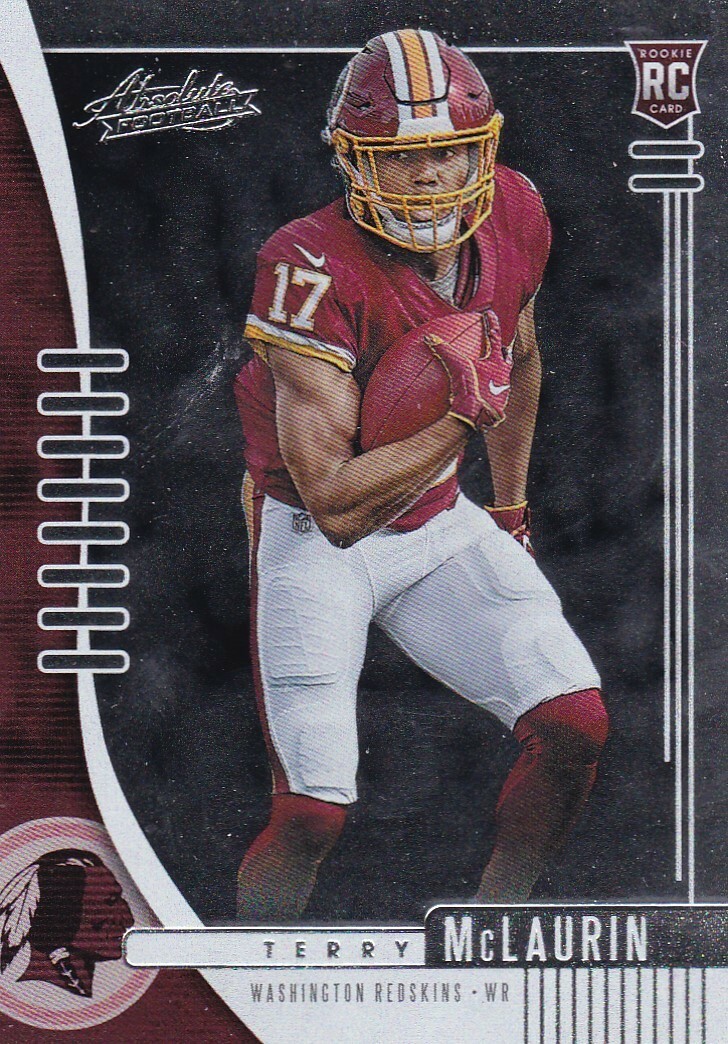 TERRY MCLAURIN 2019 PANINI ABSOLUTE ROOKIE RC #138 WASHINGTON REDSKINS