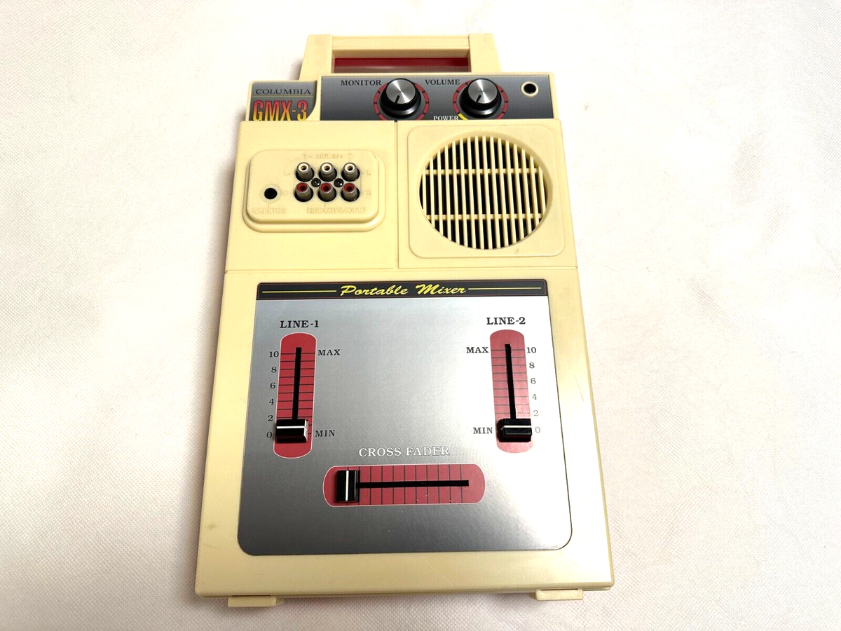 Columbia GMX-3 Vintage Portable Record Player Mixer Battery Drive