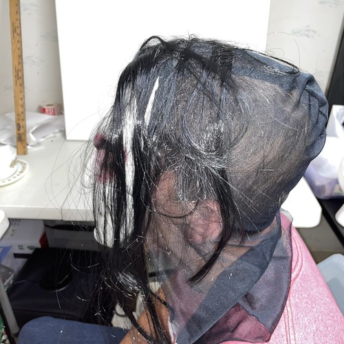 Halloween Zombie Mask Scary Old Man Costume Mask with Hair. One Size Fits All. - Picture 3 of 6
