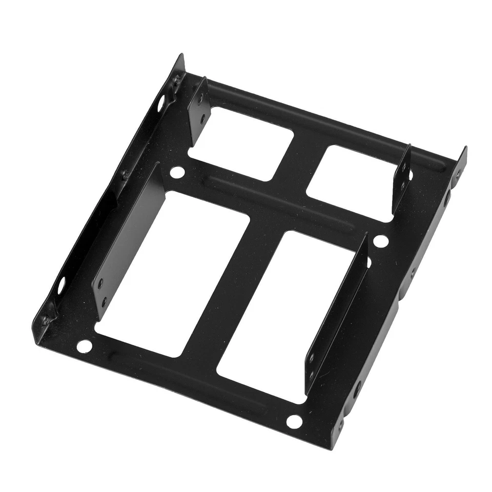 2.5 HDD to 3.5 Converter Bracket SSD Hard Drive Mounting Tray Frame SATA Cable - Image 3 of 4