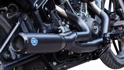 S&S Cycle Qualifier 49 State 2:1 Full Exhaust System Black #550-1104