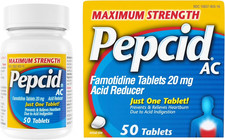 Pepcid AC Maximum Strength Prevents Relieves Heartburn - 50 Tablets exp 02/28